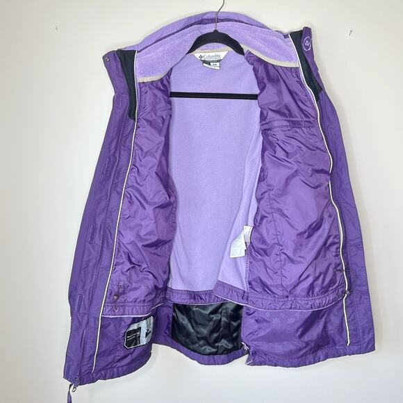 Columbia Woman's Purple 3-in-1 Interchange‎ Jacket Medium Waterproof Hiking - Picture 4 of 11